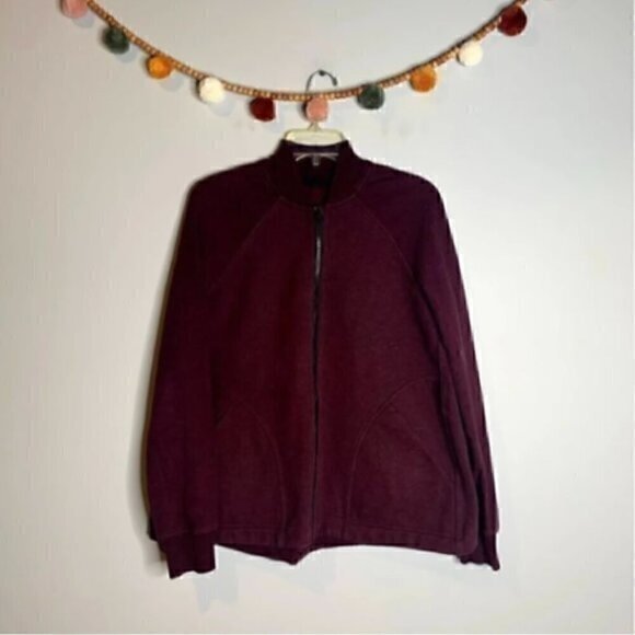 Lululemon Maroon Pleat to Street Bomber jacket - Picture 2 of 5